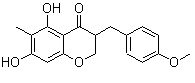 CAS # 88700-33-8, (-)-2,3-Dihydro-5,7-dihydroxy-3-[(4-methoxyphenyl)methyl]-6-methyl-4H-1-benzopyran-4-one