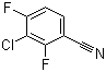 structure of CAS# 887267-38-1, 3-Chloro-2,4-difluorobenzonitrile