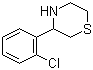 structure of CAS# 887344-30-1, 3-(2-氯苯基)硫代吗啉