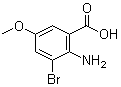 CAS # 887577-86-8, 2-Amino-3-bromo-5-methoxybenzoic acid