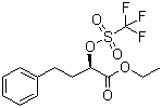 structure of CAS# 88767-98-0, Ethyl (R)-4-phenyl-2-[[(trifluoromethyl)sulfonyl]oxy]butyrate
