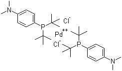 structure of CAS# 887919-35-9, Bis(di-tert-butyl(4-dimethylaminophenyl)phosphine)dichloropalladium (II)