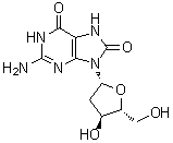 structure of CAS# 88847-89-6, 2'-脱氧-7,8-二氢-8-氧代鸟苷