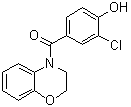 CAS 登录号：888730-46-9, 4-(3-氯-4-羟基苯甲酰基)-3,4-二氢-2H-1,4-苯并恶嗪