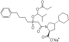 structure of CAS# 88889-14-9, Fosinopril sodium