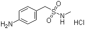 structure of CAS# 88918-84-7, 4-Amino-N-methylbenzenemethanesulfonamide hydrochloride