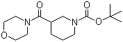 structure of CAS# 889942-56-7, 3-(吗啉-4-甲酰基)哌啶-1-甲酸叔丁酯