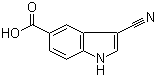 structure of CAS# 889942-87-4, 3-氰基吲哚-5-羧酸