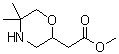 structure of CAS# 889955-22-0, 5,5-二甲基-2-吗啉乙酸甲酯