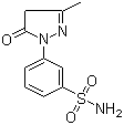 CAS # 89-29-2, 3-Methyl-1-(3'-sulfoamidophenyl)-5-pyrazolone, 3-(4,5-Dihydro-3-methyl-5-oxo-1H-pyrazol-1-yl)benzenesulphonamide