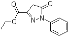 structure of CAS# 89-33-8, Ethyl 5-oxo-1-phenyl-2-pyrazoline-3-carboxylate