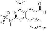 CAS # 890028-66-7, N-[4-(4-Fluorophenyl)-6-(1-methylethyl)-5-[(1E)-3-oxo-1-propen-1-yl]-2-pyrimidinyl]-N-methylmethanesulfonamide