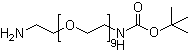 structure of CAS# 890091-43-7, 31-Amino-5,8,11,14,17,20,23,26,29-nonaoxa-2-azahentriacontanoic acid 1,1-dimethylethyl ester