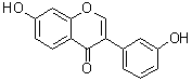 structure of CAS# 89019-85-2, 7-Hydroxy-3-(3-hydroxyphenyl)-4H-1-benzopyran-4-one