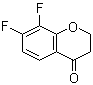 structure of CAS# 890840-90-1, 7,8-二氟-2,3-二氢-4H-1-苯并吡喃-4-酮