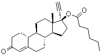 CAS # 89094-33-7, Norethisterone hexanoate, (17alpha)-17-[(1-Oxohexyl)oxy]-19-norpregn-4-en-20-yn-3-one