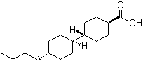 structure of CAS# 89111-63-7, 反式-4-(反式-4'-丁基环己基)环己基甲酸