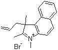 CAS 登录号：891503-79-0, 1,2,3-三甲基-3-烯丙基-3H-苯并[e]吲哚鎓溴盐