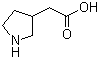 structure of CAS# 89203-64-5, 3-Pyrrolidineacetic acid