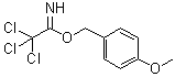 structure of CAS# 89238-99-3, 4-甲氧基苄基三氯亚氨乙酸酯