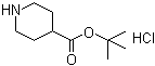 structure of CAS# 892493-65-1, tert-Butyl piperidine-4-carboxylate hydrochloride