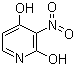 2,4-二羟基-3-硝基吡啶分子结构 (CAS 89282-12-2)