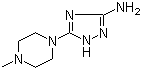 structure of CAS# 89292-91-1, 3-氨基-5-(4-甲基哌嗪基)-1H-1,2,4-三氮唑