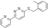 CAS # 894002-50-7, 3-[[(2-Methylphenyl)methyl]thio]-6-(2-pyridinyl)pyridazine
