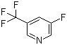structure of CAS# 89402-28-8, 3-Fluoro-5-(trifluoromethyl)pyridine