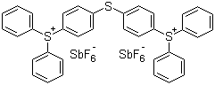 structure of CAS# 89452-37-9, Bis[4-(diphenylsulfonio)phenyl]sulfide bis(hexafluoroantimonate)