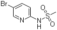 structure of CAS# 89466-22-8, N-(5-Bromo-2-pyridinyl)methanesulfonamide