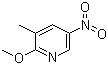 structure of CAS# 89694-10-0, 2-甲氧基-5-硝基-3-甲基吡啶