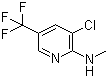structure of CAS# 89810-01-5, 3-Chloro-N-methyl-5-(trifluoromethyl)-2-pyridinamine
