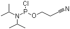 structure of CAS# 89992-70-1, 2-Cyanoethyl N,N-diisopropylchlorophosphoramidite