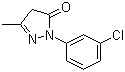 structure of CAS# 90-31-3, 1-(3-氯苯基)-3-甲基-2-吡唑啉-5-酮