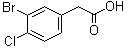 structure of CAS# 90004-80-1, 3-溴-4-氯苯乙酸