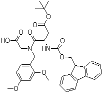 structure of CAS# 900152-72-9, N-[(9H-Fluoren-9-ylmethoxy)carbonyl]-L-alpha-aspartyl-N-[(2,4-dimethoxyphenyl)methyl]glycine 1-(1,1-dimethylethyl) ester