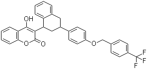 structure of CAS# 90035-08-8, 氟鼠酮