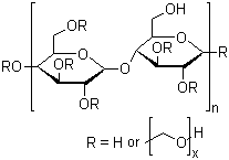 structure of CAS# 9004-62-0, 羟乙基纤维素