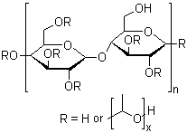 structure of CAS# 9004-64-2, 羟丙基纤维素