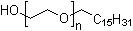 structure of CAS# 9004-95-9, Polyethylene glycol cetyl ether