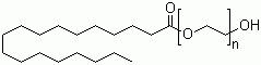 structure of CAS# 9004-99-3, Polyoxyethylene stearate
