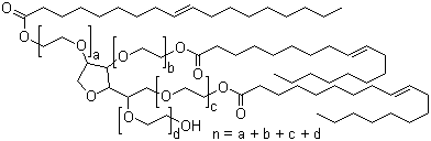 structure of CAS# 9005-70-3, Tween 85