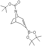 structure of CAS# 900503-08-4, 8-(tert-Butoxy)carbonyl-8-azabicyclo[3.2.1]oct-2-ene-3-boronic acid pinacol ester