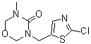 CAS 登录号：902493-06-5, 3-[(2-氯-5-噻唑基)甲基]四氢-5-甲基-4H-1,3,5-恶二嗪-4-酮