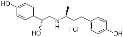 CAS # 90274-24-1, Ractopamine hydrochloride, 4-[3-[2-Hydroxy-2-(4-hydroxyphenyl)-ethyl]aminobutyl]phenol hydrochloride