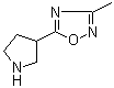 structure of CAS# 902836-46-8, 3-甲基-5-(吡咯烷-3-基)-1,2,4-噁二唑