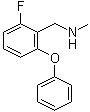 structure of CAS# 902836-71-9, 2-氟-N-甲基-6-苯氧基苯甲胺