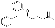 CAS # 90293-01-9, Bifemelane, 4-(o-Benzylphenoxy)-N-methylbutylamine, N-Methyl-4-[2-(phenylmethyl)phenoxy]-1-butanamine
