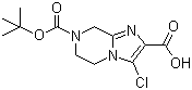 structure of CAS# 903130-30-3, 7-(tert-Butoxycarbonyl)-3-chloro-5,6,7,8-tetrahydroimidazo[1,2-a]pyrazine-2-carboxylic acid